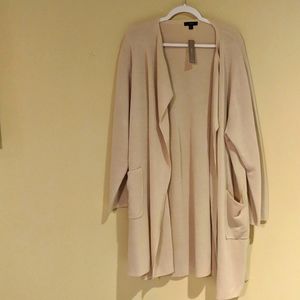Juliette collarless sweater-blazer 3X Natural